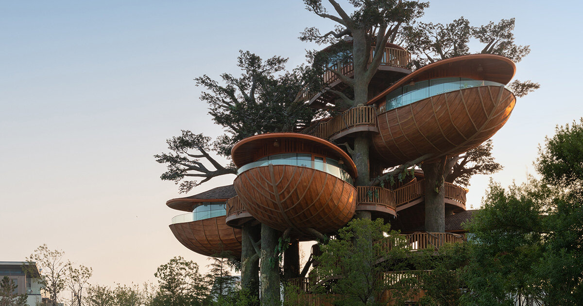 modular forest nests by doarchiwow propose model for prefabricated eco-resorts in china