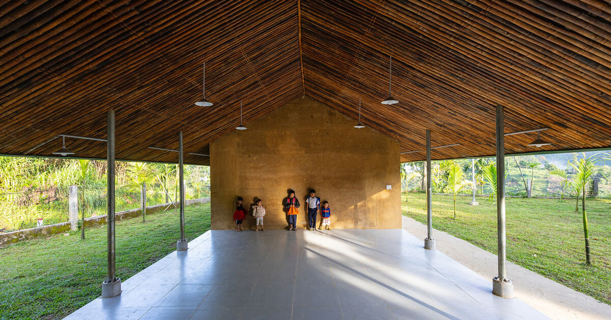 vo trong nghia builds school from rammed earth and bamboo in mountain region of vietnam