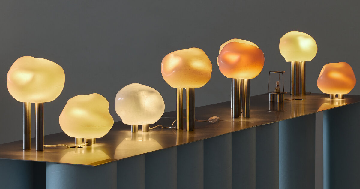 repurposed wax takes on brighter life as modular light tower and sculptures