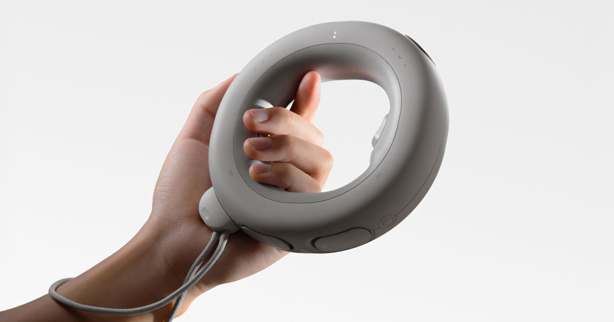 tuno ring-shaped DJ controller reimagines the deck as a portable donut device
