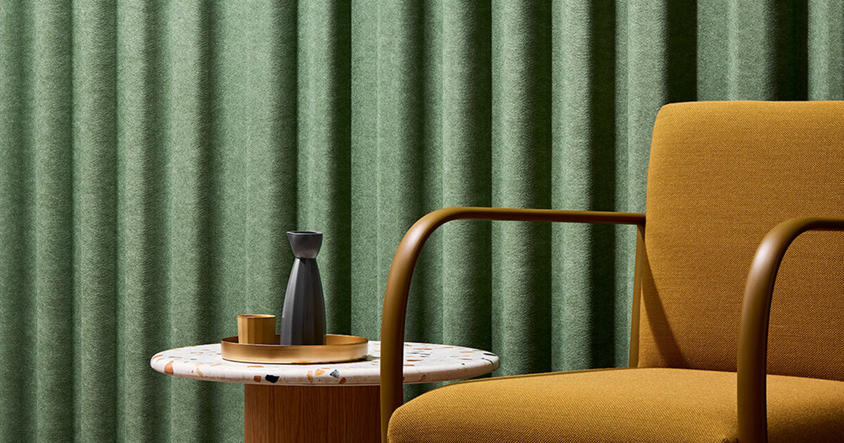 acoustic brand woven image manages sound waves with 3D-formed panel collection