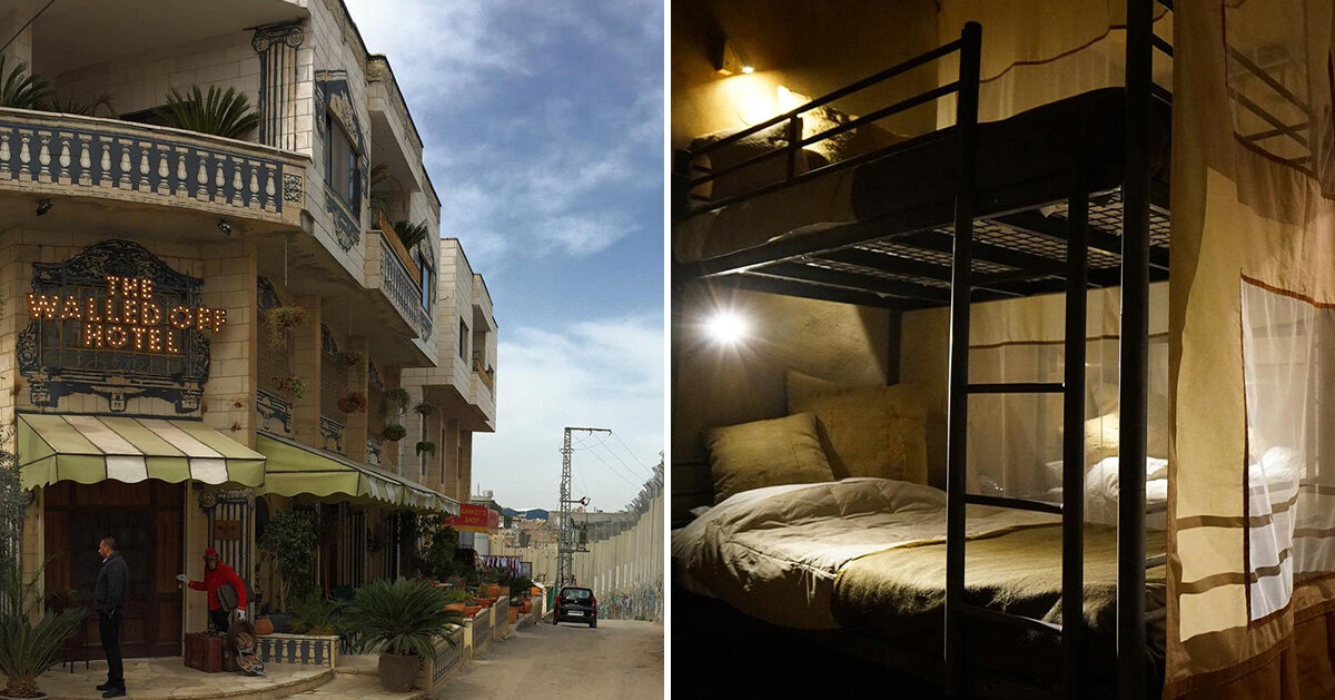 banksy's 'walled off hotel' reopens in bethlehem after two-year closure