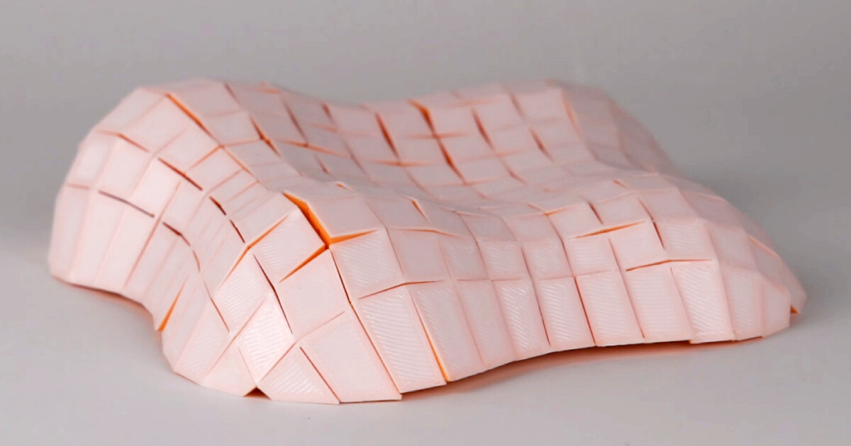 modular emergency habitats transform from flat objects to 3D structures by pulling a string