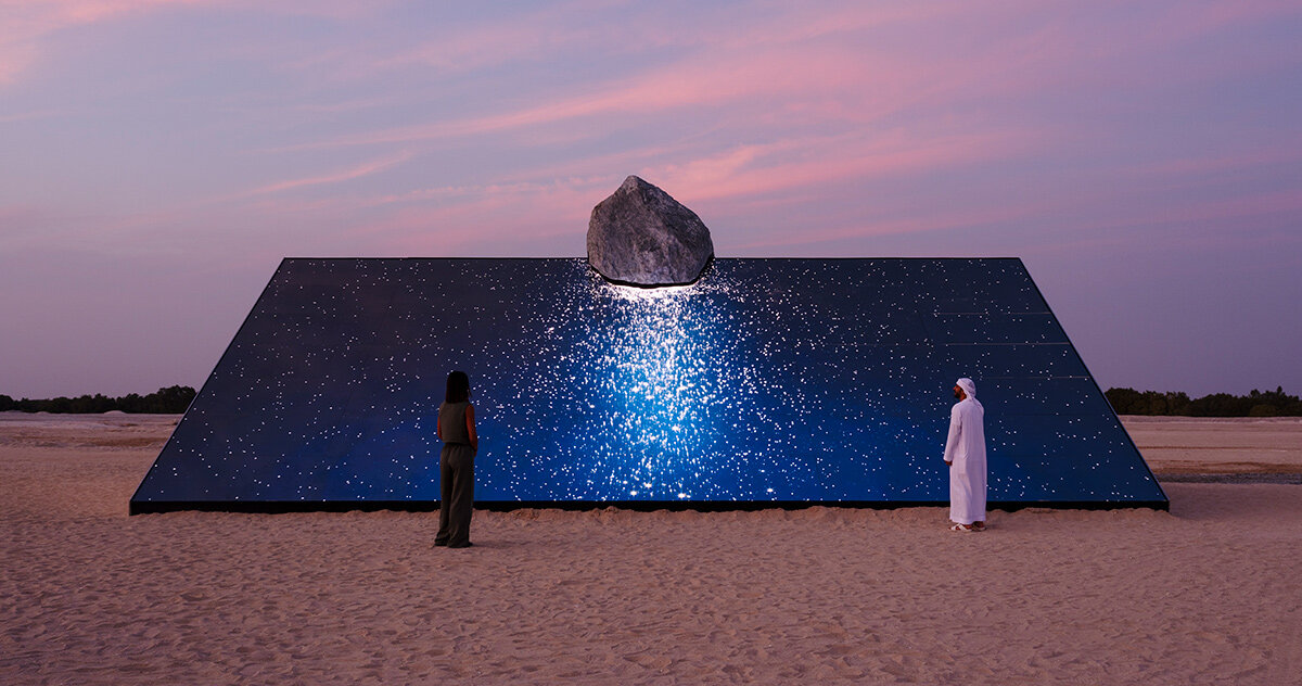 six n. five lands in abu dhabi with glimmering desert installation ‘skyward’