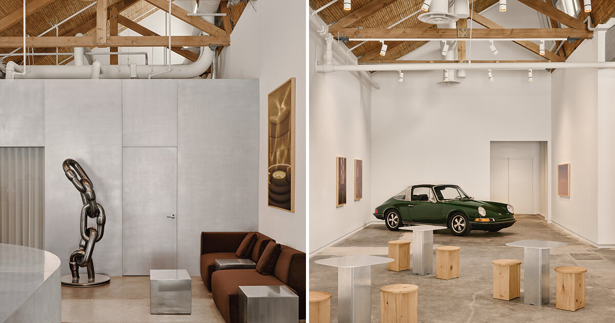 FOIL gallery: industrial montreal warehouse renovated to become hybrid art space and cafe