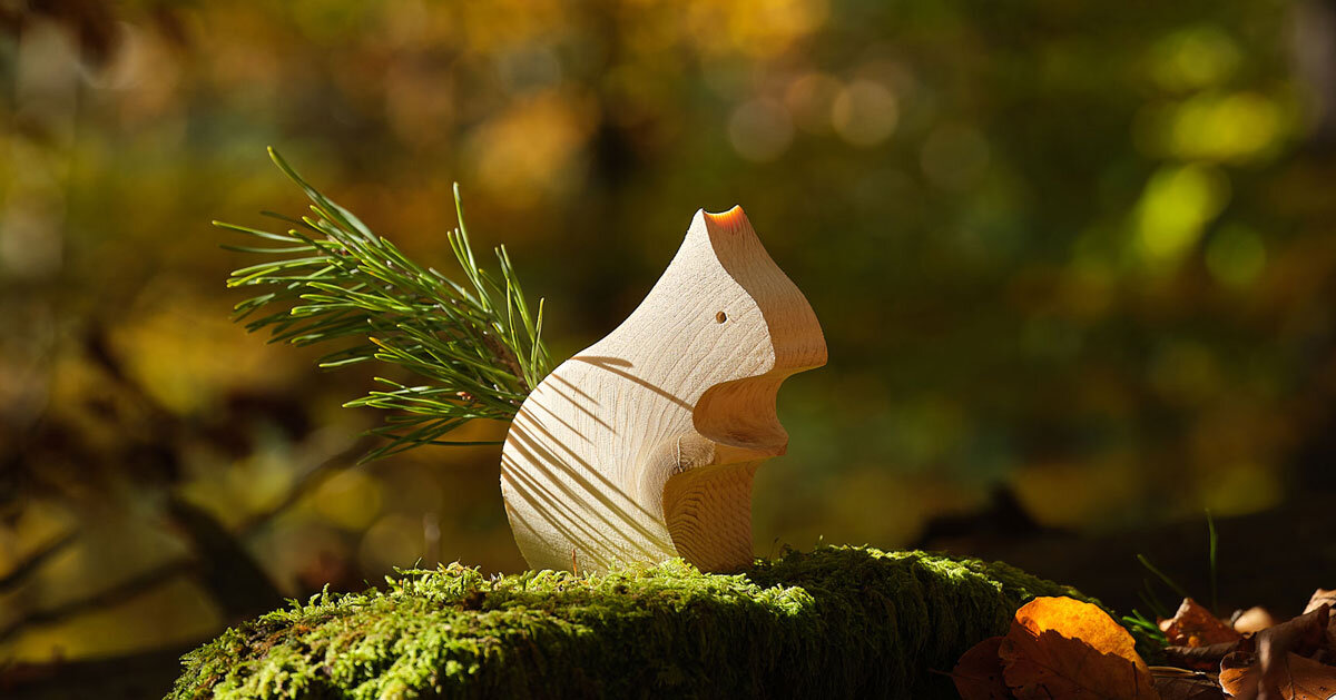 found forest branch allows users complete decorative wooden squirrel's distinct form