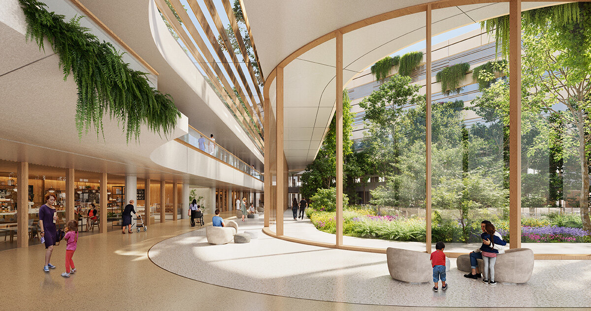 zaha hadid architects to design garden-infused malpensa hospital in italy