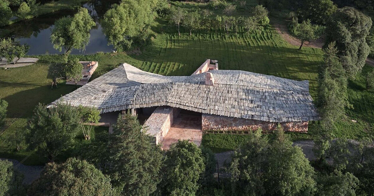 a 1930s chair is the architectural inspiration for gad's nature experience center in china