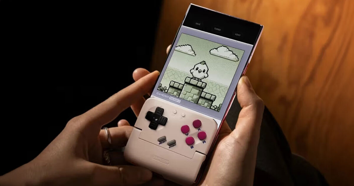 gamesir's pocket taco converts your smartphone into a retro-style handheld console