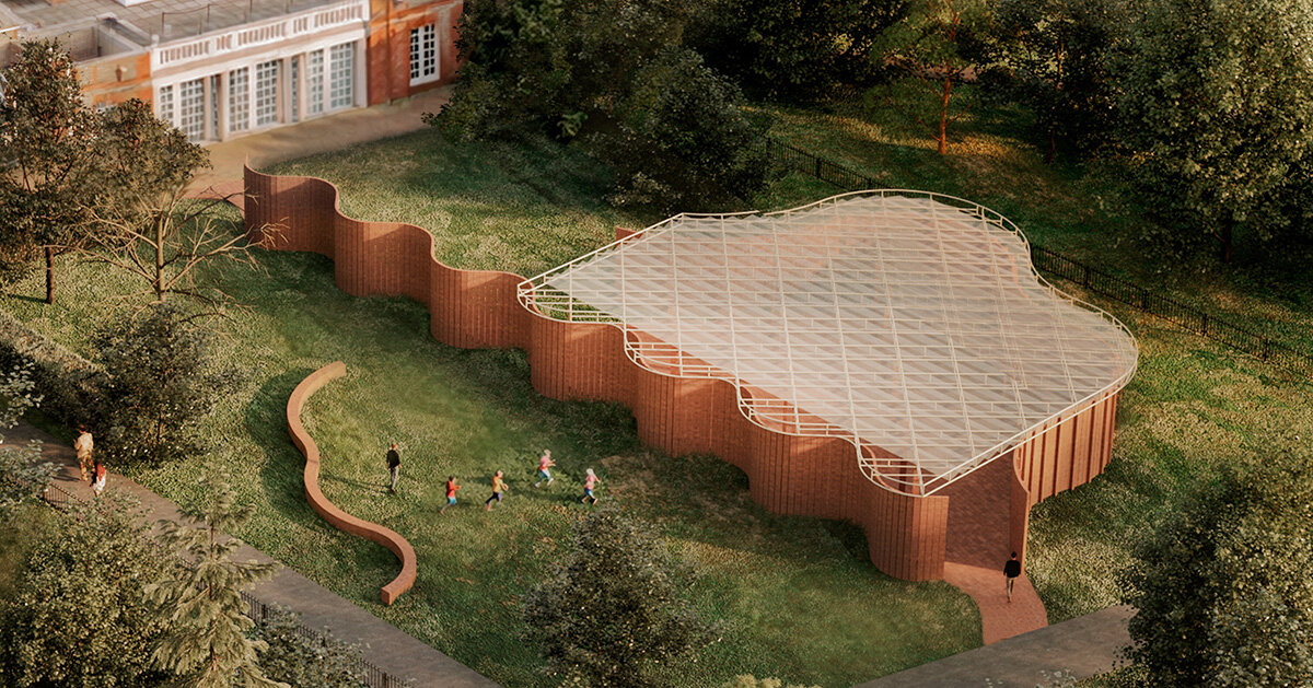 LANZA atelier reveals curving brick design for the 2026 serpentine pavilion