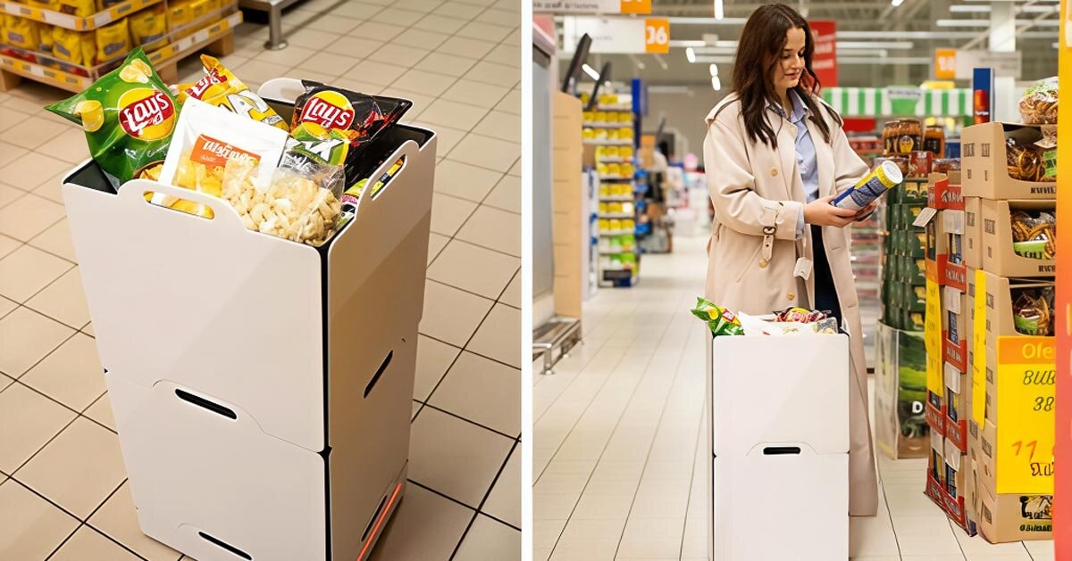 MOBI self-driving robotic cart makes shopping trips easier