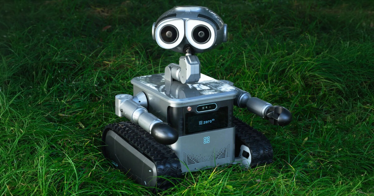 mobile robot with camera eyes monitors smoke and open windows at home