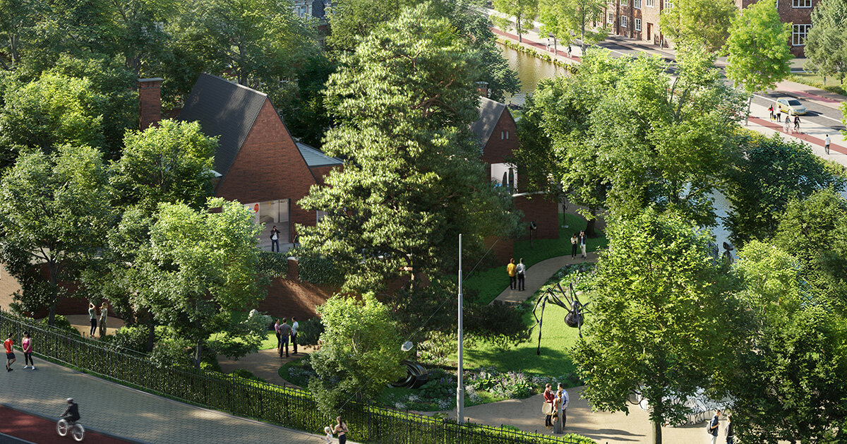 rijksmuseum to open sculpture garden in amsterdam with pavilions by foster + partners