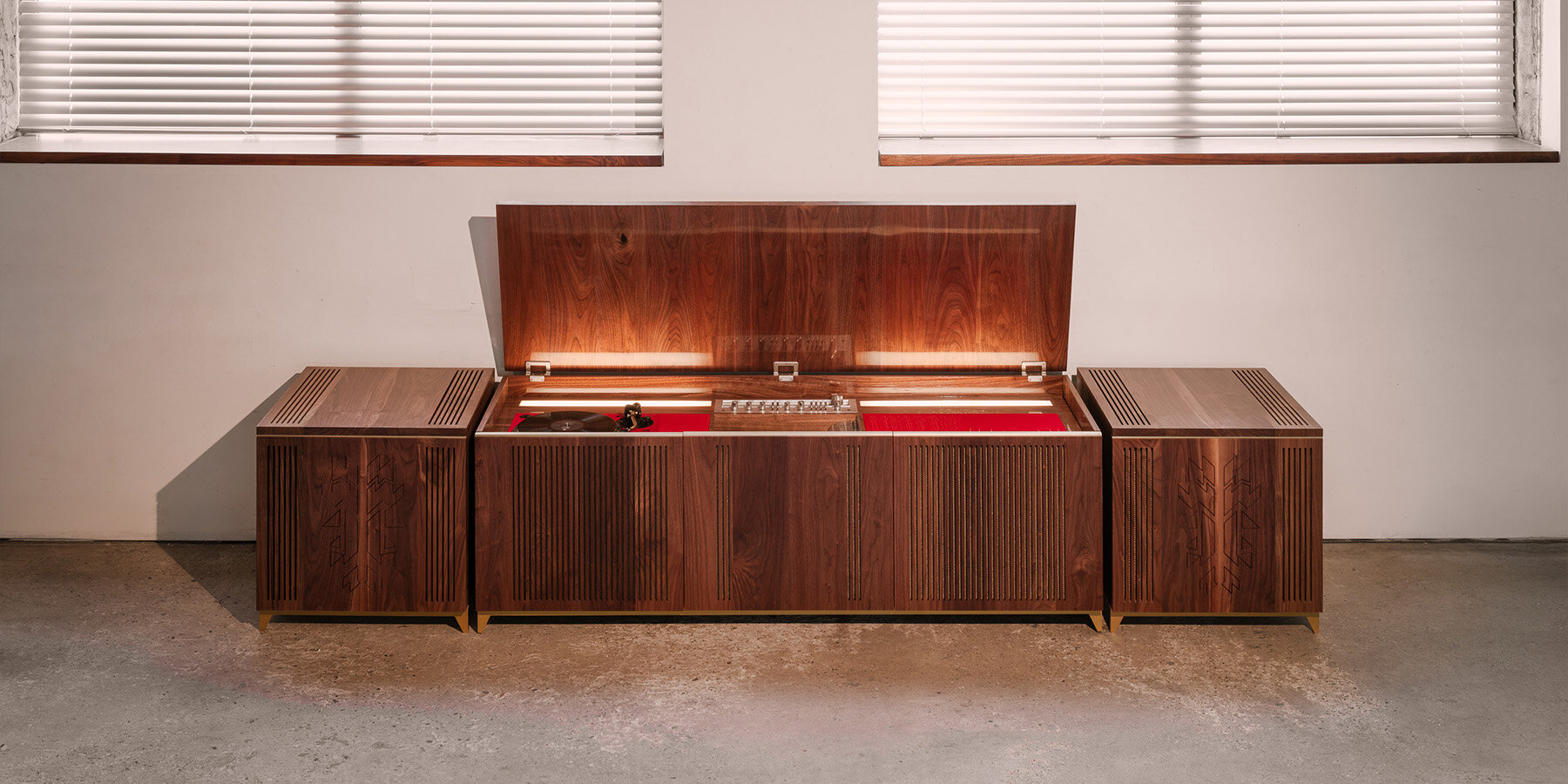 an analog hi-fi console translates stanley kubrick's the shining into domestic furniture