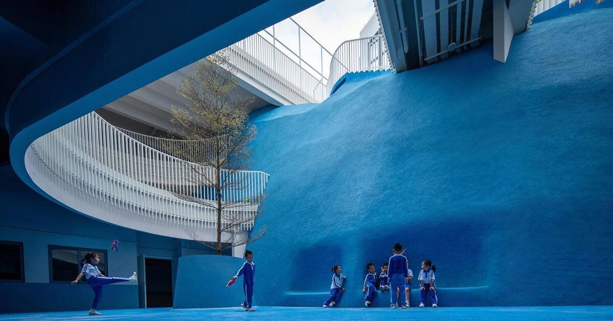 terraced landscapes anchor hands-on learning at shenzhen elementary school