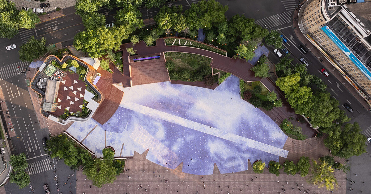 benedetta tagliabue EMBT reshapes century square in shanghai with kaleidoscopic landscape