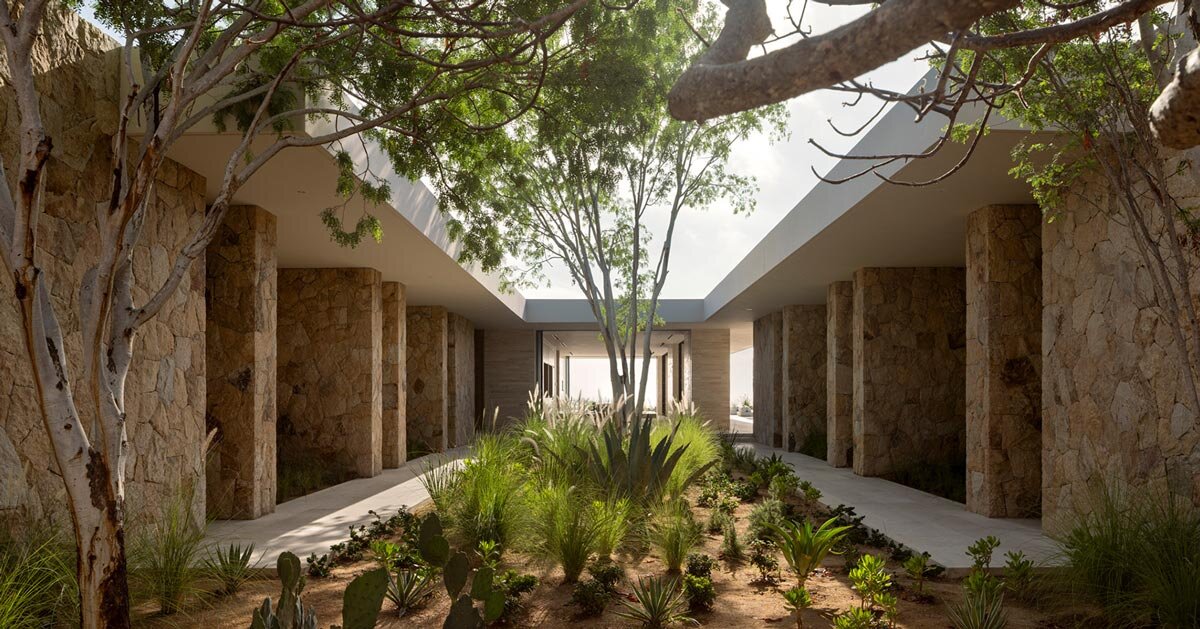 casa la vista's exterior skin resembles tones and textures of mexican desert