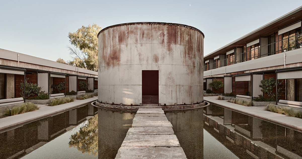 k-studio expands its wine factory-turned-hotel ‘dexamenes’ along the coast of greece