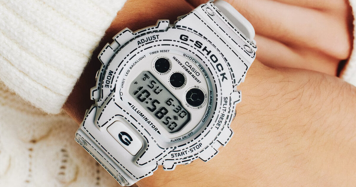 origami G-SHOCK watches by casio let users feel washi paper texture around bezel