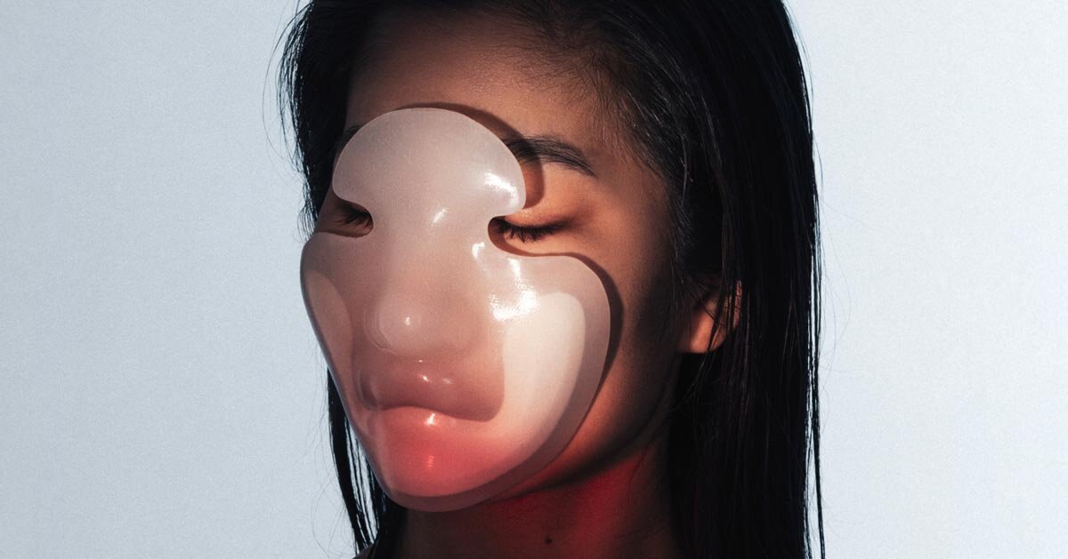 futuristic masks by iga weglinska intensify different senses through restricted access