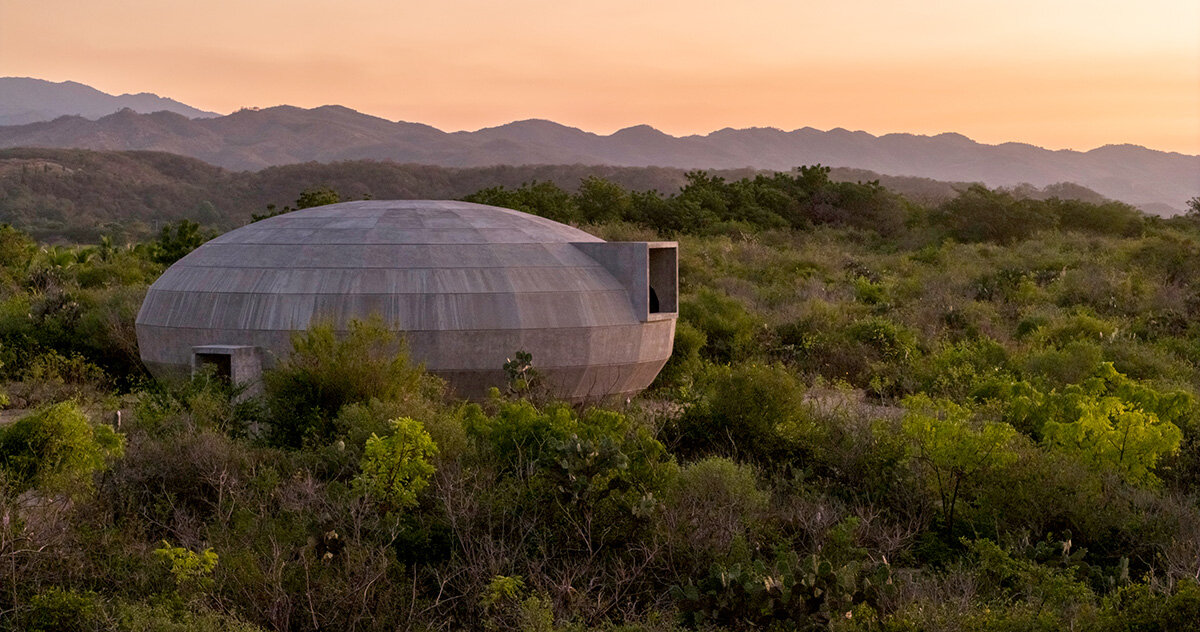 OMA completes a domed pavilion for both artists and mushrooms at casa wabi