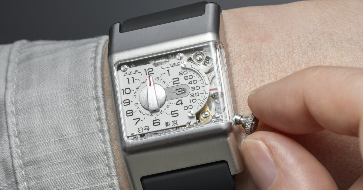 air pressure gauges and mixing consoles inspire the design of otsuka lotec's watch no 8