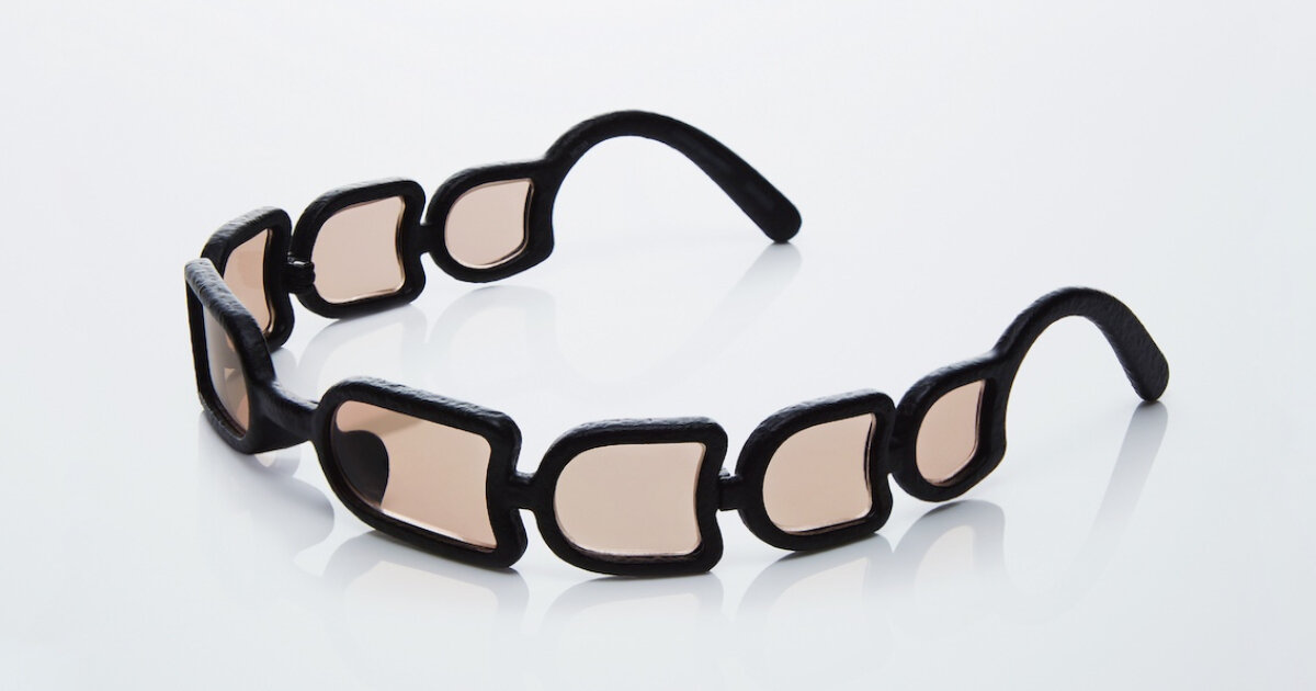 issey miyake crafts sunglasses with eight concave lenses inspired by japanese ceramic works
