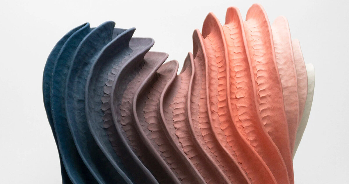 janny baek's sculptures shape a speculative ecosystem of colorful ceramic organisms