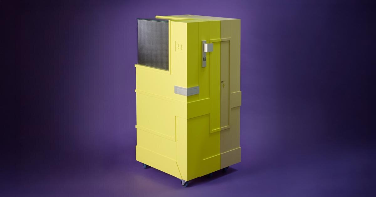 paul&albert turn dutch front doors into sculptural cabinet for citizen participation in assen