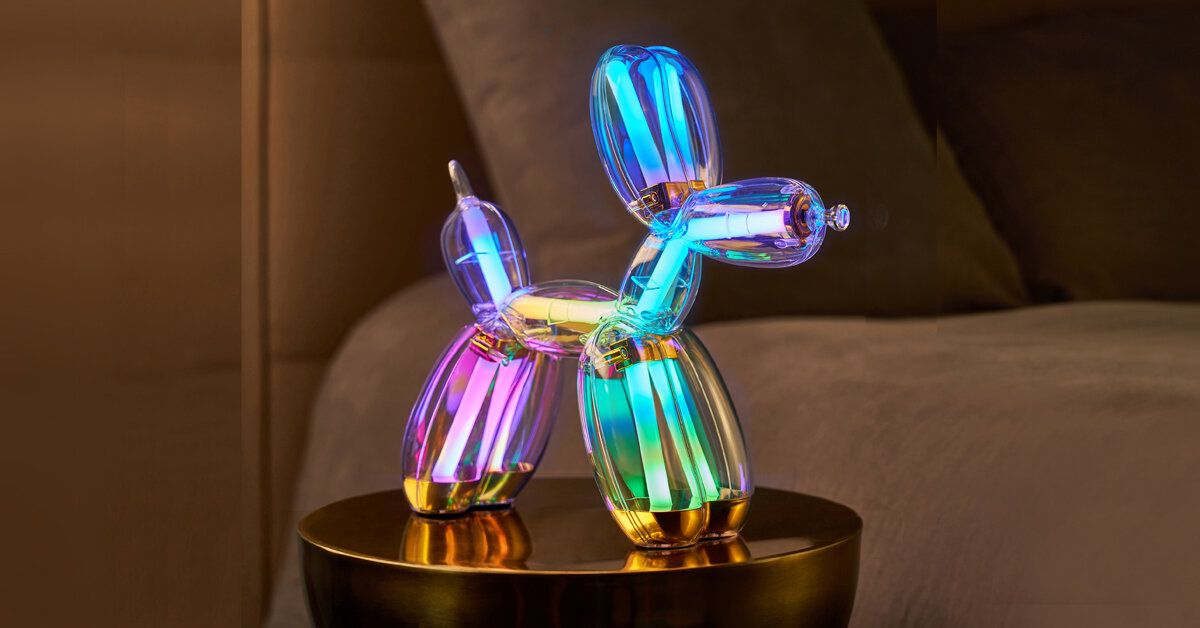 lexon x jeff koons reimagine the balloon dog