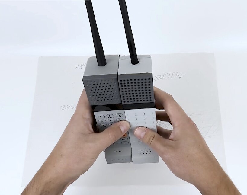 3d-printed retro brick phone avoids smartphone distractions