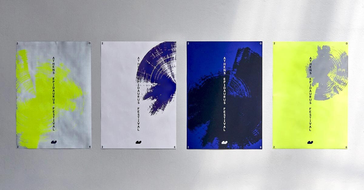 ink traces shape polkadot design’s visual identity for athens epidaurus festival