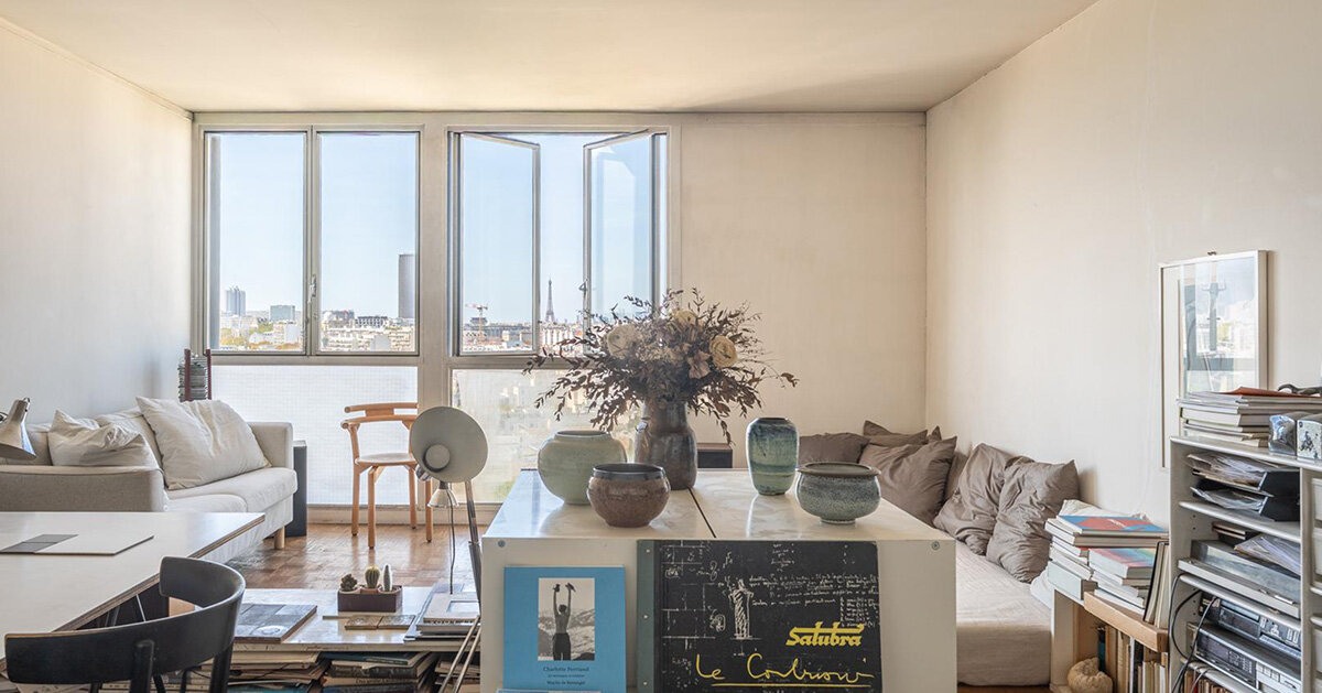 charlotte perriand’s built-in interiors survive inside 1960 paris tower