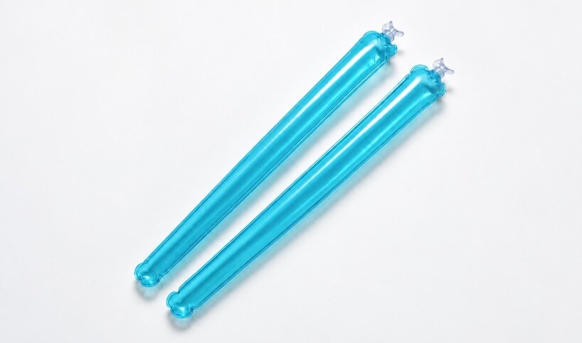 inflatable chopsticks by liam de la bedoyere roll into a pocket