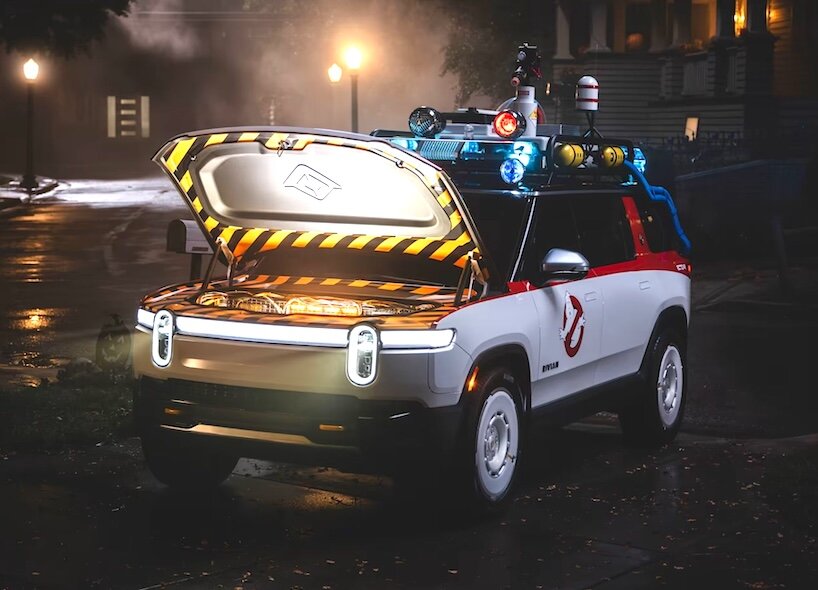 rivian transforms its electric cars into ghostbusters machines for halloween 2026
