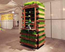 grass covered juice bar by kacey wong