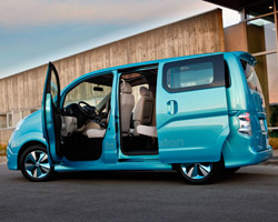 nissan e nv200 electric minivan concept