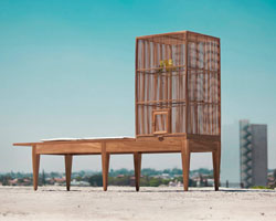 valentin garal: family bench for le porc shop