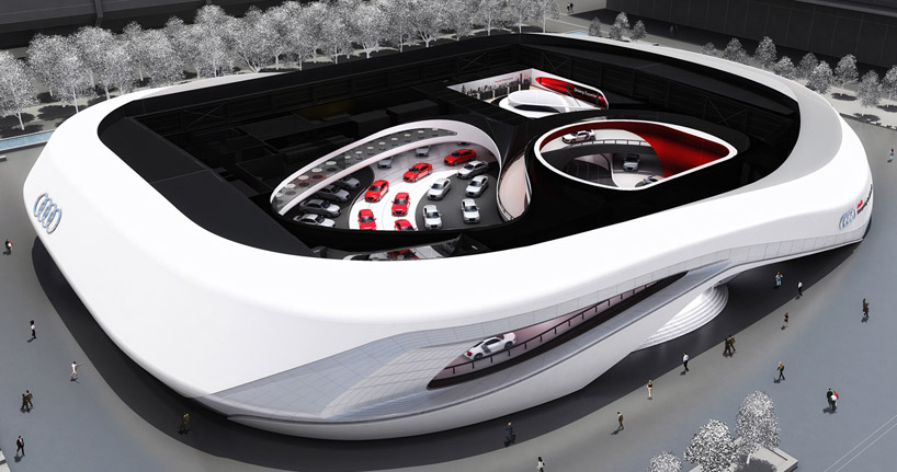 schmidhuber + partner: audi ring for frankfurt motor show 2011