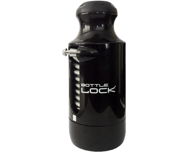 water bottle bike lock