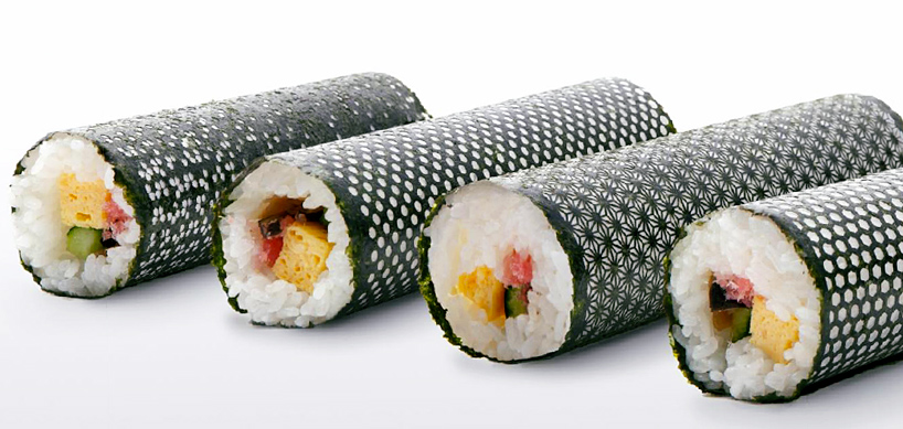 lasercut nori for designer sushi