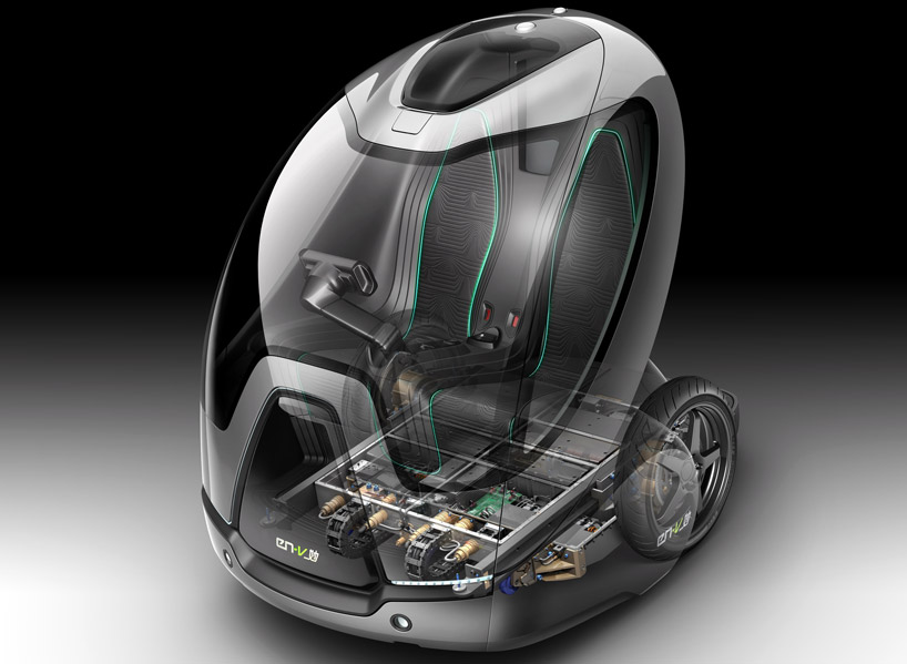 En V Electric Networked Car Concept By Gm Begins Pilot Testing