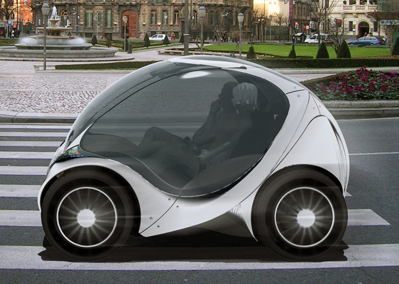 hiriko collapsible electric city car