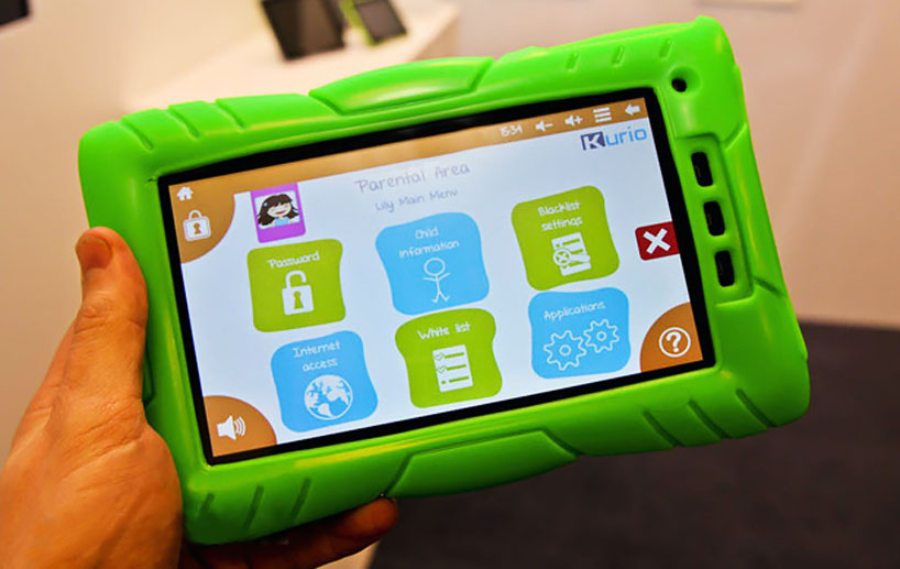 kurio kids' tablet at toy fair 2012