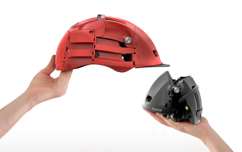 overade foldable bike helmet by agency 360