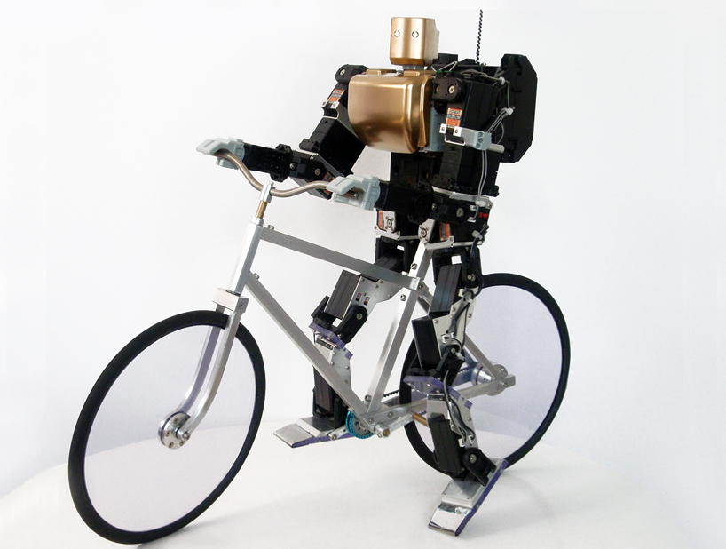 bicycle riding robot