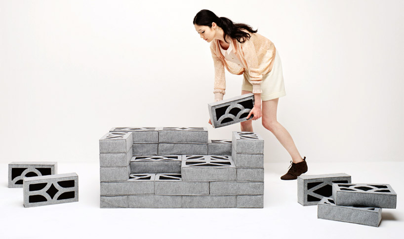 soft block concrete cushions by torafu architects