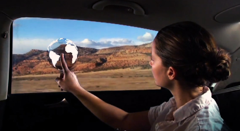 interactive car windows by GM + bezalel future lab