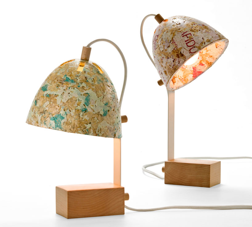 kulla design studio: 50% sawdust table lamps