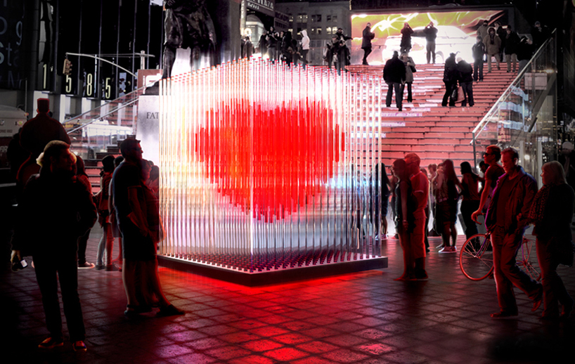 BIG architects: valentine's day sculpture in times square